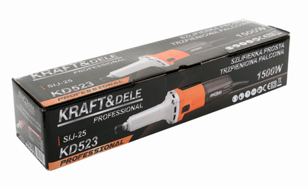 Szlifierka prosta trzpieniowa 1500W KD523 - KRAFT&DELE