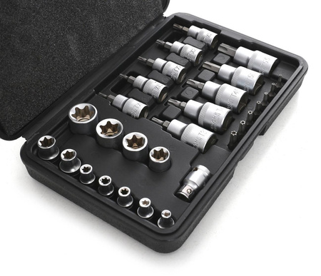 Zestaw Bitów i Nasadek Torx 30cz. KD10242 - KRAFT&DELE