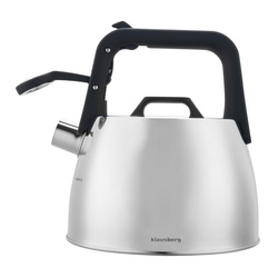 Czajnik tradycyjny, z gwizdkiem, srebrny, 2,5l, Klausberg, KB-7914 KB-7914