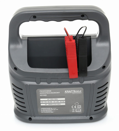 PROSTOWNIK MIKROPROCESOROWY 12V/24V 60-200Ah KD1920 - KRAFT&DELE