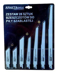 Brzeszczot do piły szablastej 28szt. KD10780 - KRAFT&DELE