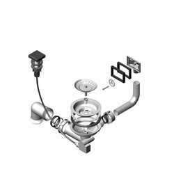 Odpływ POP-UP AU złoty ALVEUS (1127135)