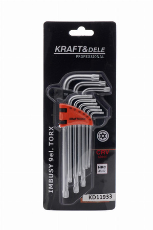 IMBUSY DŁUGIE TORX 9EL. KD11933 - KRAFT&DELE