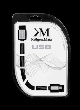 Kabel USB - micro USB gniazdo-wtyk 0,2 m Kruger&Matz