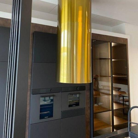 Okap kuchenny GLOBALO Cylindro Isola 39.7 Gold GLOBALO