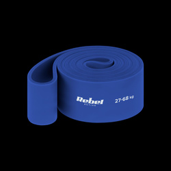Guma do ćwiczeń TPE - Power Band PT-6, niebieska 27-68 kg REBEL ACTIVE