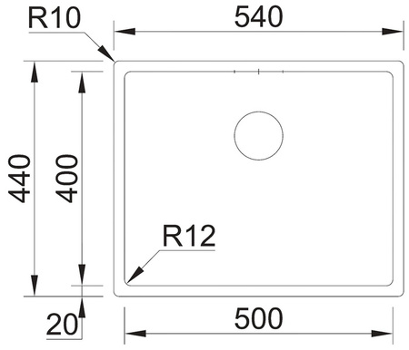 ZLEWOZMYWAK GLOBALO RIWOLO 50.1 INOX