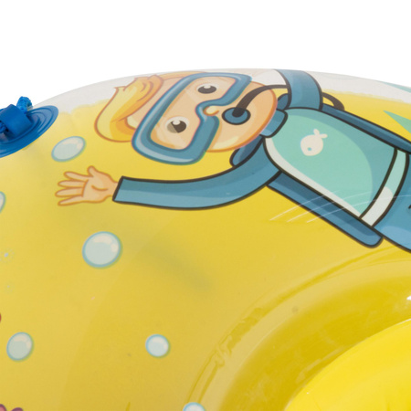 Łódka basenowa pompowana SUNCLUB żółty
