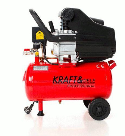 Kompresor Olejowy 24L KD400 + Zestaw 8w1 KD400-K3 - KRAFT&DELE