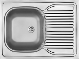 Zlewozmywak stalowy 1-komorowy z ociekaczem - nakładany (ZM6 3110) - Deante