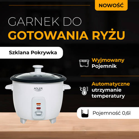 AD 6418 Garnek do gotowania ryżu - 0,6 L