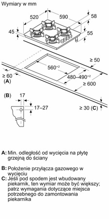 Płyta gazowa BOSCH POP6B6K30