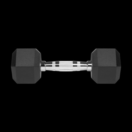 Hantle żeliwne gumowane HEX 2x4 kg REBEL ACTIVE