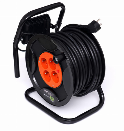 PRZEDŁUŻACZ BĘBNOWY 30M + LED KD4037 - KRAFT&DELE