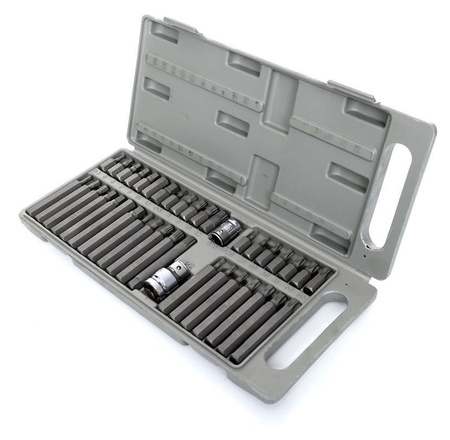 Komplet Bitów specjalnych KD10219 HEX, TORX, SPLINE 40cz. - KRAFT&DELE