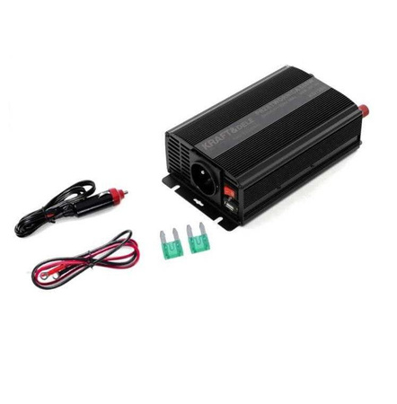Przetwornica napięcia 12V na 230V 300 / 600W KD1257 - KRAFT&DELE