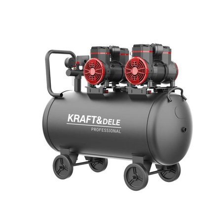 KOMPRESOR BEZOLEJOWY 100L KD1392 - KRAFT&DELE