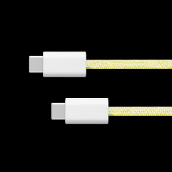 Kabel USB typu C - USB typu C 60 W 1 m żółty Kruger&Matz Basic