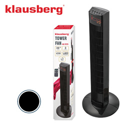 Wentylator kolumnowy, podłogowy, 91cm, z pilotem i wyświetlaczem LED, KLAUSBERG KB-7875
