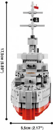 Klocki World of Warships 680 elementów - ORP Błyskawica
