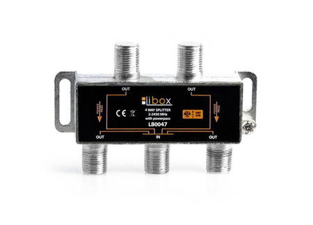 Rozgałęziacz sygnału/ Spliter 4 WAYS Power Pass LB0047 LIBOX