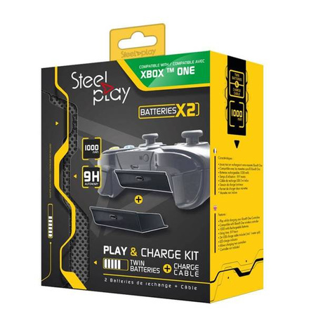 SteelPlay Zestaw Play&Charge Kit Xbox One (GAPBSTE00002N0) - SteelPlay