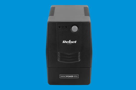 Zasilacz awaryjny komputerowy UPS REBEL model Nanopower 850 ( offline, 850VA / 480W , 230 V , 50Hz )