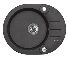 ALVEUS ROLL 40 zlewozmywak granitowy czarny (1214091)