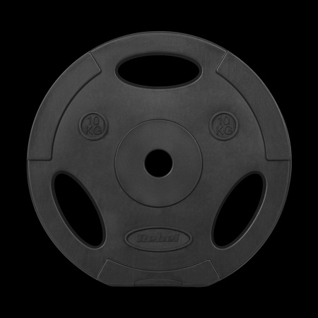 Zestaw obciążeń bitumicznych 2x10kg, otwór 31mm, talerz z uchwytami, REBEL ACTIVE