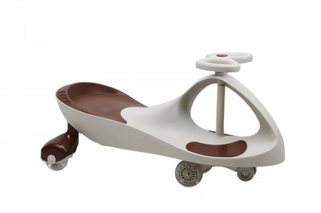 Jeździk Grawitacyjny Swing Car model 8097 Kauczukowe Koła LED szary-brąz