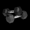 Hantle żeliwne gumowane HEX 2x6 kg REBEL ACTIVE