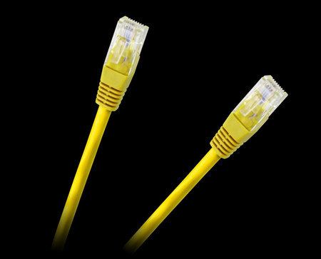Patchcord kabel UTP 8c wtyk-wtyk 1,5m CCA żółty cat.6e