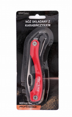 NÓŻ SKŁADANY Z KARABIŃCZYKIEM KD10878 - KRAFT&DELE