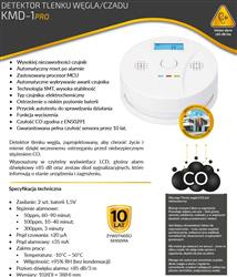 Detektor tlenku węgla KMD-1 PRO 10 lat Zehnder