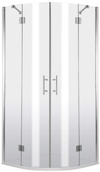 Kabina prysznicowa półokrągła 80x80 cm - czteroszybowa (KTA 052P) - Deante