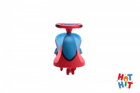 Jeździk Grawitacyjny Swing Car z muzyką i światłem niebiesko-czerwony