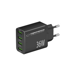 ESPERANZA ŁADOWARKA SIECIOWA 36W 4x USB-A QC 3.0 18W