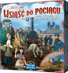 Gra Wsiąść do pociągu Kolekcja Map 6 - Francja i Dziki Zachód