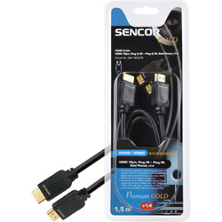 HDMI KABEL SAV 165-015 HDMI M-M 1,5M v1.4 SENCOR