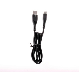 Kabel USB-USB typu C 1m wzmacniany czarny LB0153 LIBOX