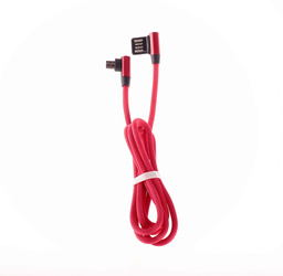 Kabel USB-micro USB kątowy czerwony 1m LB0149 LIBOX