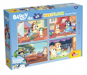 Puzzle 4 x 48 elementów Bluey maxi floor