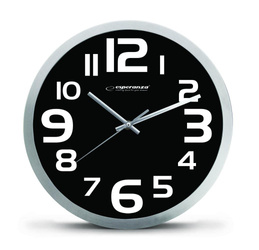 Zegar ścienny Zurich EHC013K Esperanza czarny