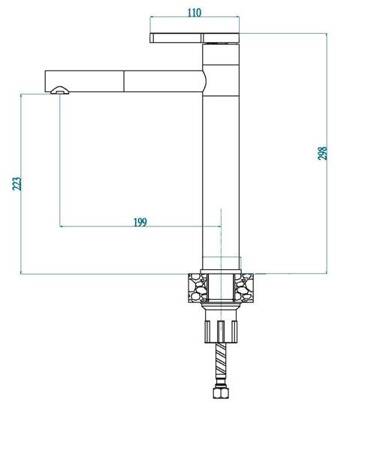 ALVEUS ZINA bateria kuchenna steel + chrom (1129060)