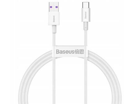 BASEUS Kabel USB do USB-C Superior Series, 66W, 1m (CATYS-02) Biały