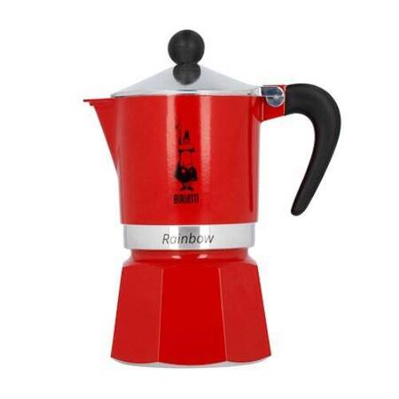 Bialetti kawiarka Rainbow 6tz czerwona