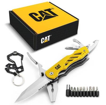 CAT Zestaw 3 szt. Podwójny MultiTool z bitami i Brelok 9w1 (4021472523244) - Cat