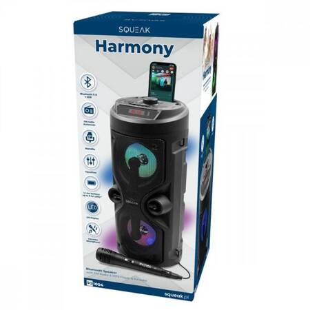 Głośnik Bluetooth 5.0 EDR Harmony SQ1004 Funkcja karaoke