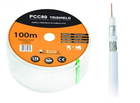 Kabel LIBOX SAT Trishield NS50/100m PCC80