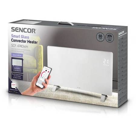 Konwektor na ciepłe powietrze SCF 4740WH Concave Convector SENCOR